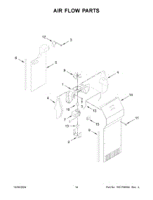 08 - Air Flow Parts parts for Whirlpool Refrigerator WRS312SNHB06 from AppliancePartsPros.com