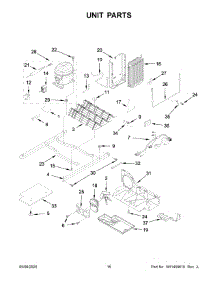 09 - Unit Parts parts for Whirlpool Refrigerator WRS312SNHM03 from AppliancePartsPros.com