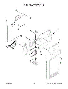 08 - Air Flow Parts parts for Whirlpool Refrigerator WRS312SNHM03 from AppliancePartsPros.com