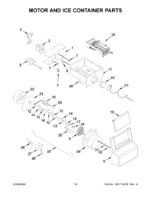 06 - Motor And Ice Container Parts parts for Whirlpool Refrigerator WRS315SDHM12 from AppliancePartsPros.com