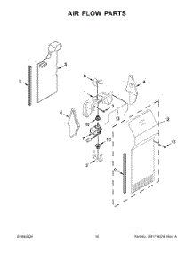 10 - Air Flow Parts parts for Whirlpool Refrigerator WRS315SDHM12 from AppliancePartsPros.com
