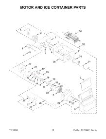 06 - Motor And Ice Container Parts parts for Whirlpool Refrigerator WRS315SDHM13 from AppliancePartsPros.com