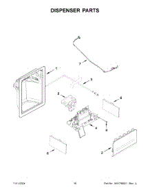 09 - Dispenser Parts parts for Whirlpool Refrigerator WRS315SDHM13 from AppliancePartsPros.com