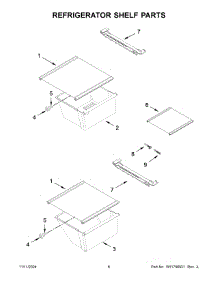 04 - Refrigerator Shelf Parts parts for Whirlpool Refrigerator WRS315SDHM13 from AppliancePartsPros.com
