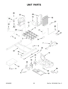 11 - Unit Parts parts for Whirlpool Refrigerator WRS315SDHZ00 from AppliancePartsPros.com