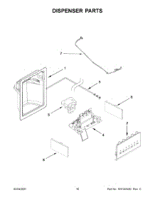 09 - Dispenser Parts parts for Whirlpool Refrigerator WRS315SDHZ00 from AppliancePartsPros.com