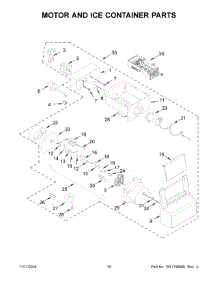 06 - Motor And Ice Container Parts parts for Whirlpool Refrigerator WRS315SDHZ19 from AppliancePartsPros.com