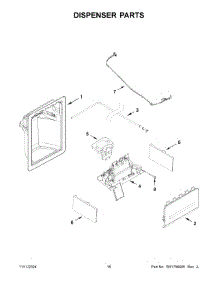 09 - Dispenser Parts parts for Whirlpool Refrigerator WRS315SDHZ19 from AppliancePartsPros.com