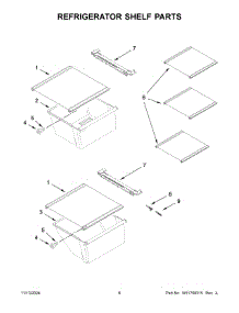 04 - Refrigerator Shelf Parts parts for Whirlpool Refrigerator WRS315SNHM09 from AppliancePartsPros.com