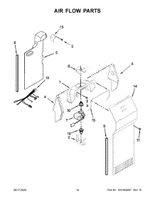 08 - Air Flow Parts parts for Whirlpool Refrigerator WRS315SNHW03 from AppliancePartsPros.com