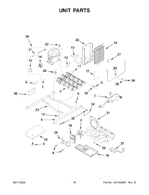 09 - Unit Parts parts for Whirlpool Refrigerator WRS315SNHW03 from AppliancePartsPros.com