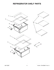 04 - Refrigerator Shelf Parts parts for Whirlpool Refrigerator WRS315SNHW03 from AppliancePartsPros.com