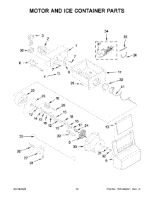 06 - Motor And Ice Container Parts parts for Whirlpool Refrigerator WRS321SDHZ04 from AppliancePartsPros.com