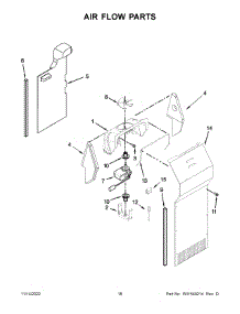10 - Air Flow Parts parts for Whirlpool Refrigerator WRS321SDHZ08 from AppliancePartsPros.com