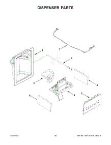 09 - Dispenser Parts parts for Whirlpool Refrigerator WRS321SDHZ13 from AppliancePartsPros.com