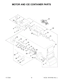 06 - Motor And Ice Container Parts parts for Whirlpool Refrigerator WRS321SDHZ13 from AppliancePartsPros.com