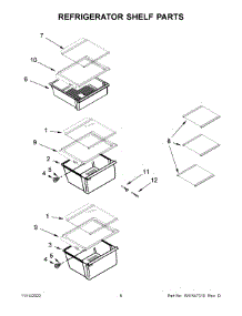 04 - Refrigerator Shelf Parts parts for Whirlpool Refrigerator WRS325SDHB08 from AppliancePartsPros.com