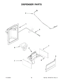 09 - Dispenser Parts parts for Whirlpool Refrigerator WRS325SDHB08 from AppliancePartsPros.com