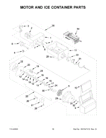06 - Motor And Ice Container Parts parts for Whirlpool Refrigerator WRS325SDHV08 from AppliancePartsPros.com