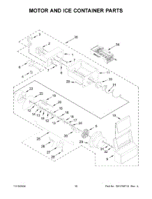 06 - Motor And Ice Container Parts parts for Whirlpool Refrigerator WRS325SDHV11 from AppliancePartsPros.com