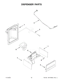 09 - Dispenser Parts parts for Whirlpool Refrigerator WRS325SDHW11 from AppliancePartsPros.com