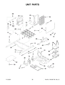 11 - Unit Parts parts for Whirlpool Refrigerator WRS325SDHZ05 from AppliancePartsPros.com