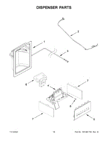 09 - Dispenser Parts parts for Whirlpool Refrigerator WRS325SDHZ05 from AppliancePartsPros.com