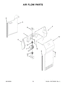 10 - Air Flow Parts parts for Whirlpool Refrigerator WRS325SDHZ12 from AppliancePartsPros.com