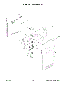 10 - Air Flow Parts parts for Whirlpool Refrigerator WRS325SDHZ13 from AppliancePartsPros.com