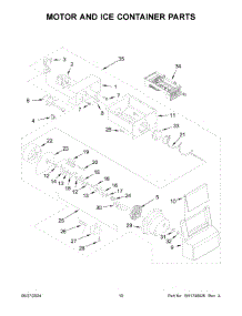 06 - Motor And Ice Container Parts parts for Whirlpool Refrigerator WRS325SDHZ13 from AppliancePartsPros.com