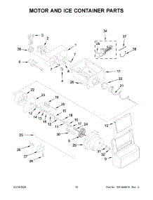 06 - Motor And Ice Container Parts parts for Whirlpool Refrigerator WRS331SDHB02 from AppliancePartsPros.com