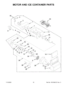 06 - Motor And Ice Container Parts parts for Whirlpool Refrigerator WRS335SDHM06 from AppliancePartsPros.com