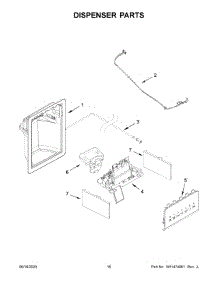09 - Dispenser Parts parts for Whirlpool Refrigerator WRS335SDHW03 from AppliancePartsPros.com