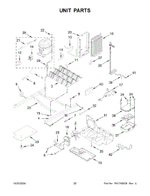 11 - Unit Parts parts for Whirlpool Refrigerator WRS555SIHW07 from AppliancePartsPros.com