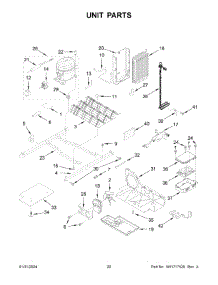 Unit Parts parts for Whirlpool Refrigerator WRS555SIHZ08 from AppliancePartsPros.com