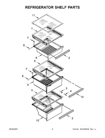 04 - Refrigerator Shelf Parts parts for Whirlpool Refrigerator WRS571CIHB02 from AppliancePartsPros.com