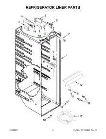 03 - Refrigerator Liner Parts parts for Whirlpool Refrigerator WRS571CIHW04 from AppliancePartsPros.com