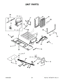 11 - Unit Parts parts for Whirlpool Refrigerator WRS588FIHB04 from AppliancePartsPros.com