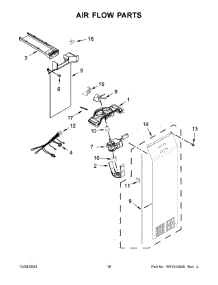 10 - Air Flow Parts parts for Whirlpool Refrigerator WRS970CIHZ01 from AppliancePartsPros.com