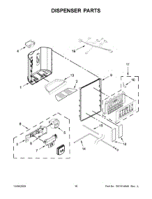 09 - Dispenser Parts parts for Whirlpool Refrigerator WRS970CIHZ01 from AppliancePartsPros.com