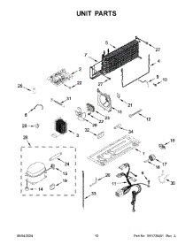 06 - Unit Parts parts for Whirlpool Refrigerator WRT148FZDM07 from AppliancePartsPros.com