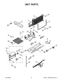 05 - Unit Parts parts for Whirlpool Refrigerator WRT311FZDM02 from AppliancePartsPros.com