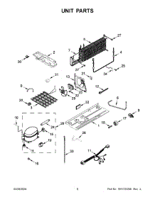 Unit Parts parts for Whirlpool Refrigerator WRT311FZDT05 from AppliancePartsPros.com