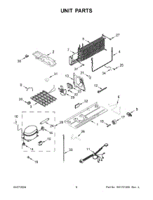 05 - Unit Parts parts for Whirlpool Refrigerator WRT311FZDW06 from AppliancePartsPros.com