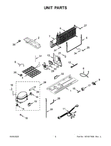 05 - Unit Parts parts for Whirlpool Refrigerator WRT311FZDZ02 from AppliancePartsPros.com