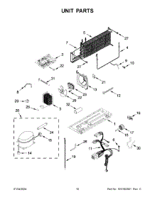 06 - Unit Parts parts for Whirlpool Refrigerator WRT318FZDW07 from AppliancePartsPros.com