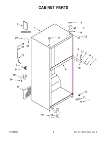 02 - Cabinet Parts parts for Whirlpool Refrigerator WRT518SZFG02 from AppliancePartsPros.com