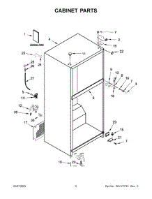 02 - Cabinet Parts parts for Whirlpool Refrigerator WRT518SZFM02 from AppliancePartsPros.com