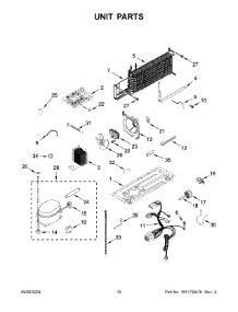 Unit Parts parts for Whirlpool Refrigerator WRT519SZDM11 from AppliancePartsPros.com