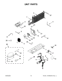 06 - Unit Parts parts for Whirlpool Refrigerator WRTX5028PW01 from AppliancePartsPros.com